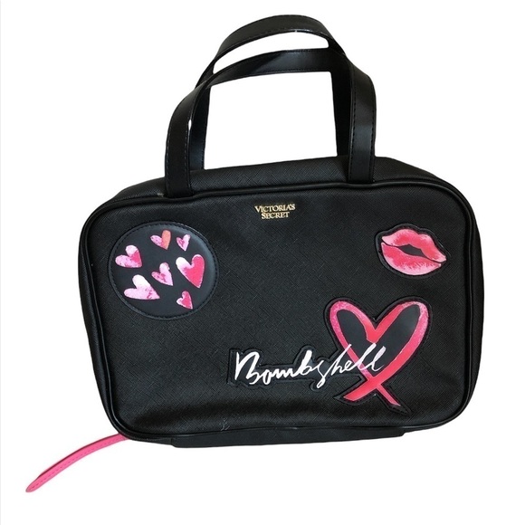 Victoria's Secret Bombshell Toiletry Travel Cosmetic Bag - Picture 1 of 14